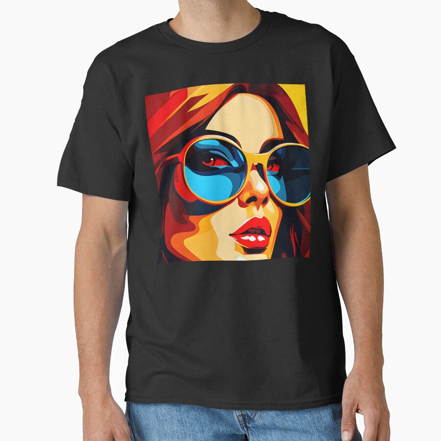 Pop Art Female With Sunglasses Comic Book Art by DEC02