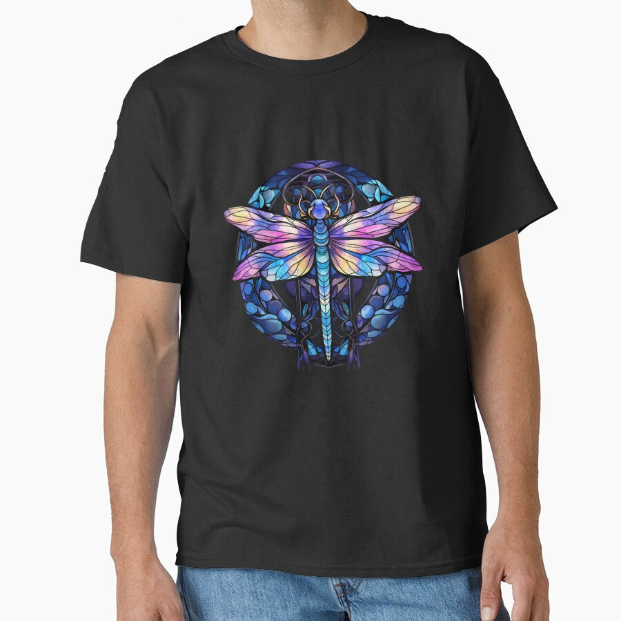 Blue and Purple Dragonfly by stainedglass101