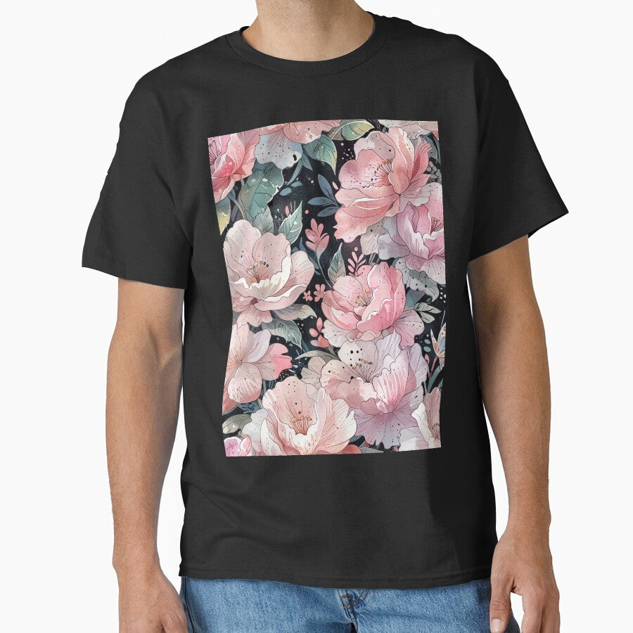 Soft Pink Floral Pattern by CoolPixels