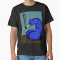 "Cigarette Break Pixel in Blue" by KatBlouchArt