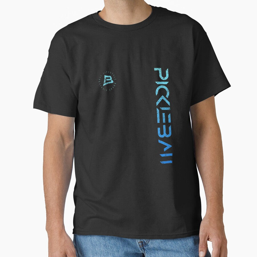 Pickleball Distressed Blue Gradient Casual Design by PhillipsA12