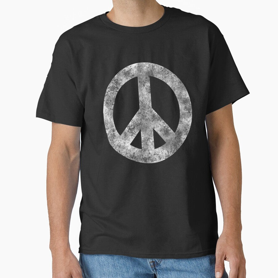 Peace Sign Vintage Distressed Hippie Freedom Retro by Paula Helit