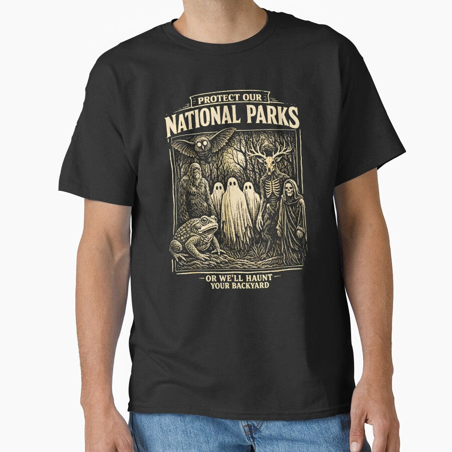 Protect Our National Parks – Funny Nature Ghost Protest by Shobekshop