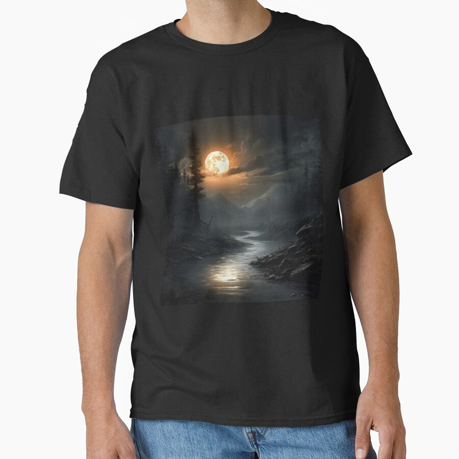 Dark Fantasy Landscape - Orange Moon Hollow by Fantasy Masterpiece