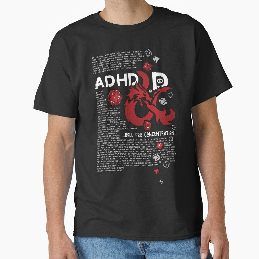 ADHD&D | Roll for concentration | DnD (for black) by keyvei