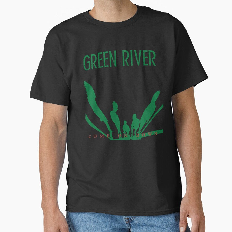 Coem On Down Green American River Seattle Grunge Rock Band Washington 1984 Racerback by AHMD AHMD