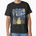 Cockatiel Starry Night - Van Gogh and Munch Birbs Parody by Birb-Merch
