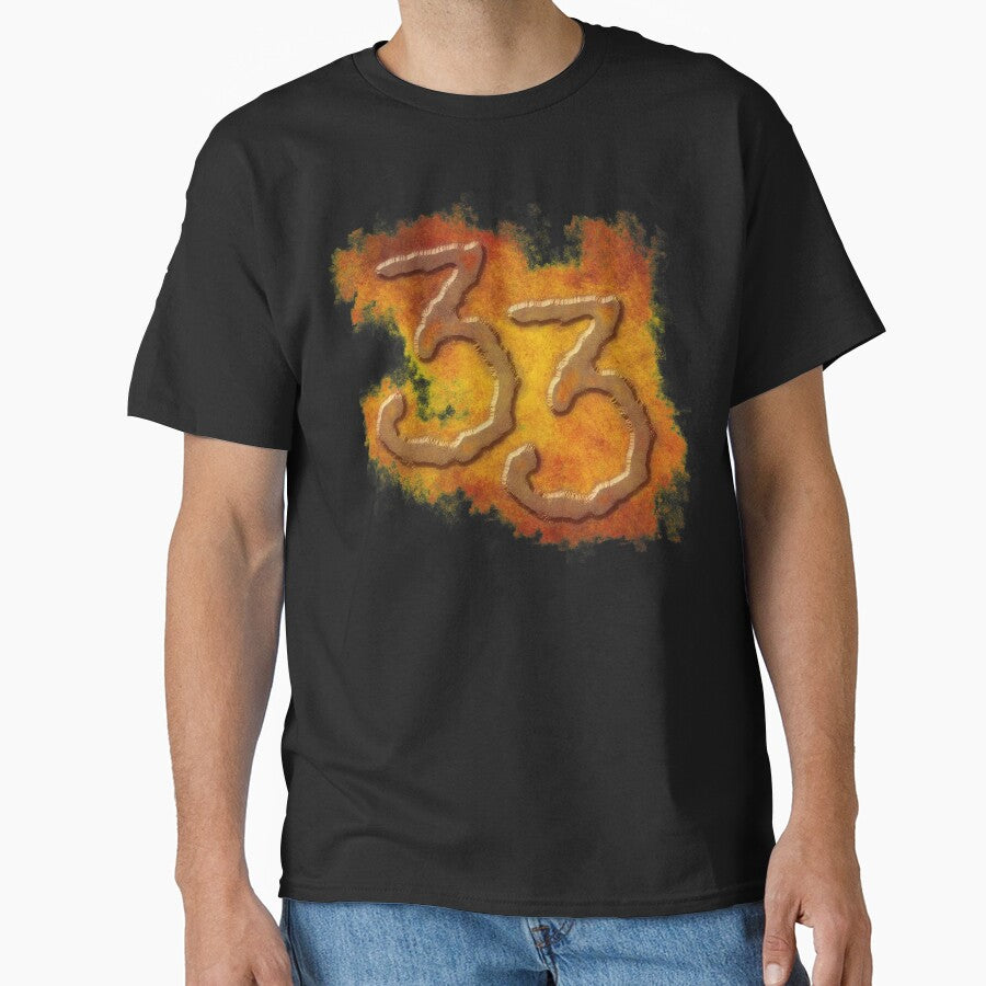 Number 33 in grunge style by tuzlay
