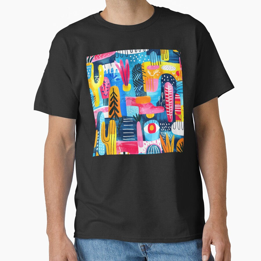 Pop Art-Inspired Colorful Vibrant Abstract Designs Pattern by DEC02