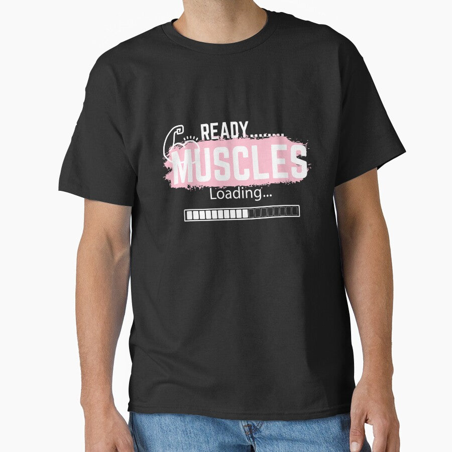 Ready Muscles Loading Please Wait Working Out Gym Gift For Husband Brother Dad Him by videogames86