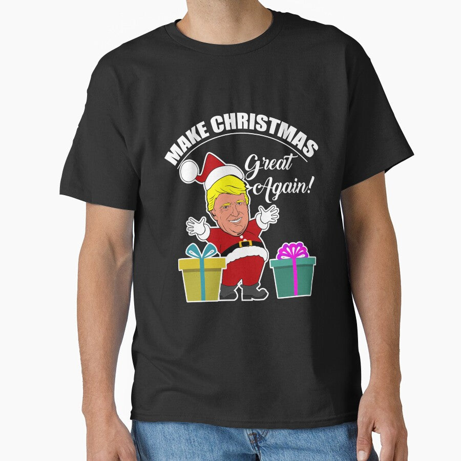 Make Christmas Great Again Donald Trump T-Shirt by AllStarMerch