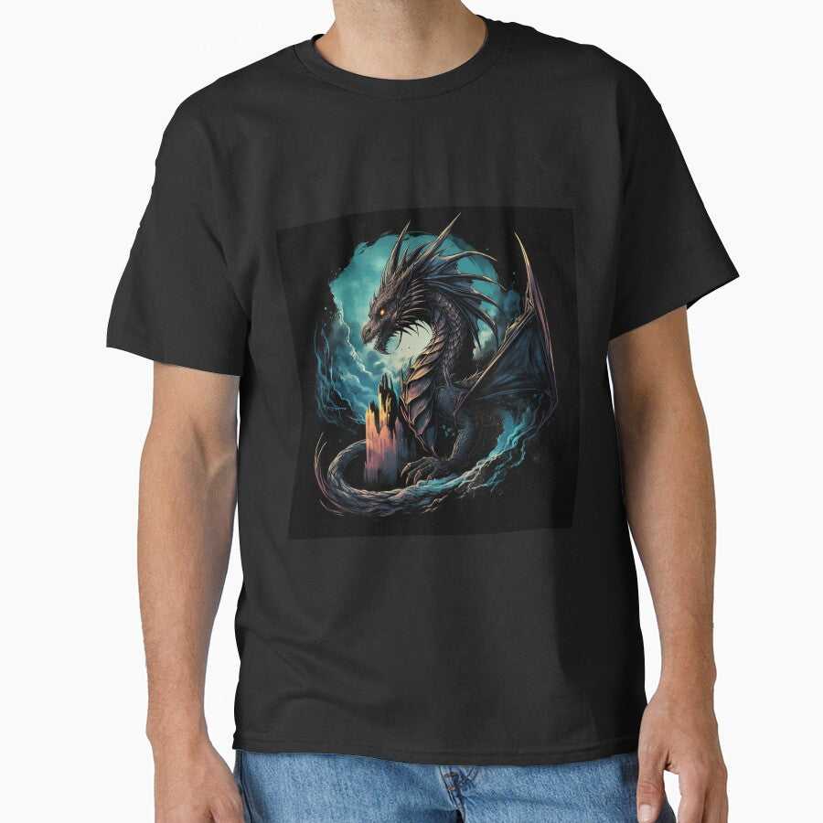 Fantasy Fiction - Black Cave Dragon by Fantasy Masterpiece
