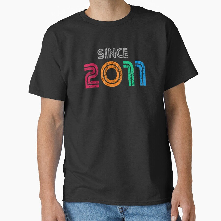 Vintage Since 2011 Retro Birthday by WAMTEES