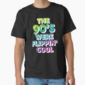 Colorful The 90's Were Flippin' Cool, Ombre Pastel Retro Style Design by TrulyEpoque