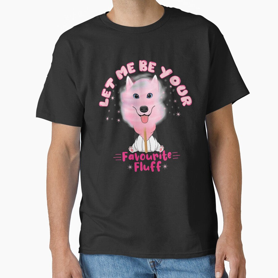 Cute Sweet Husky Puppy Pink Watercolor Cotton Candy by PinkPandaDesign