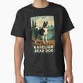 Karelian Bear Dog Poster Art by Flying Doggo