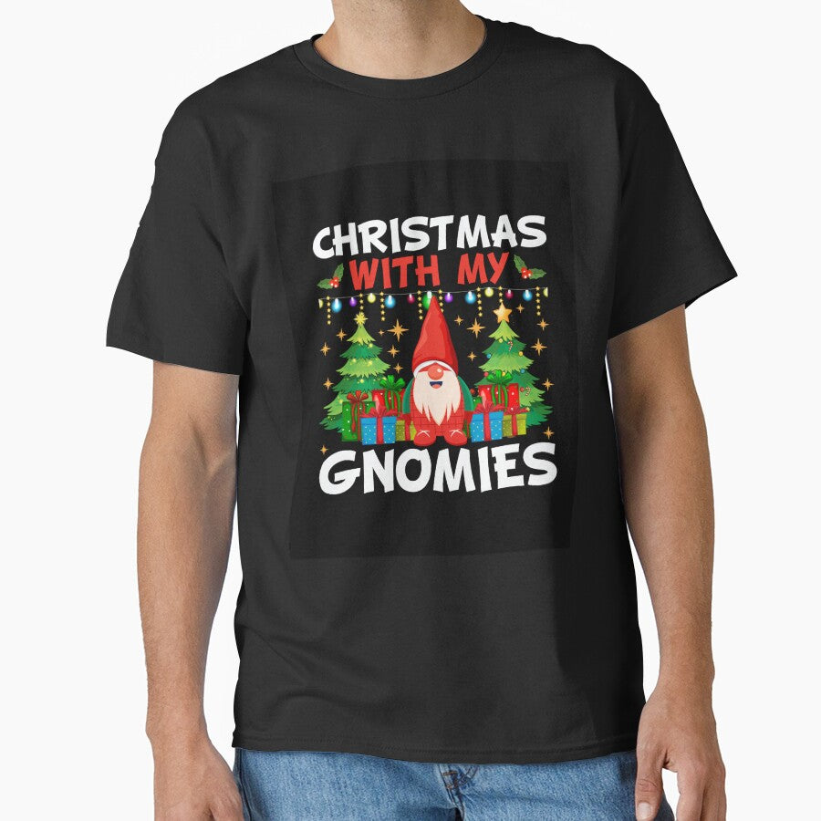 CHRISTMAS WITH MY GNOMIES NOVELTY FUNNY CHRISTMAS by AllThatIsWelsh