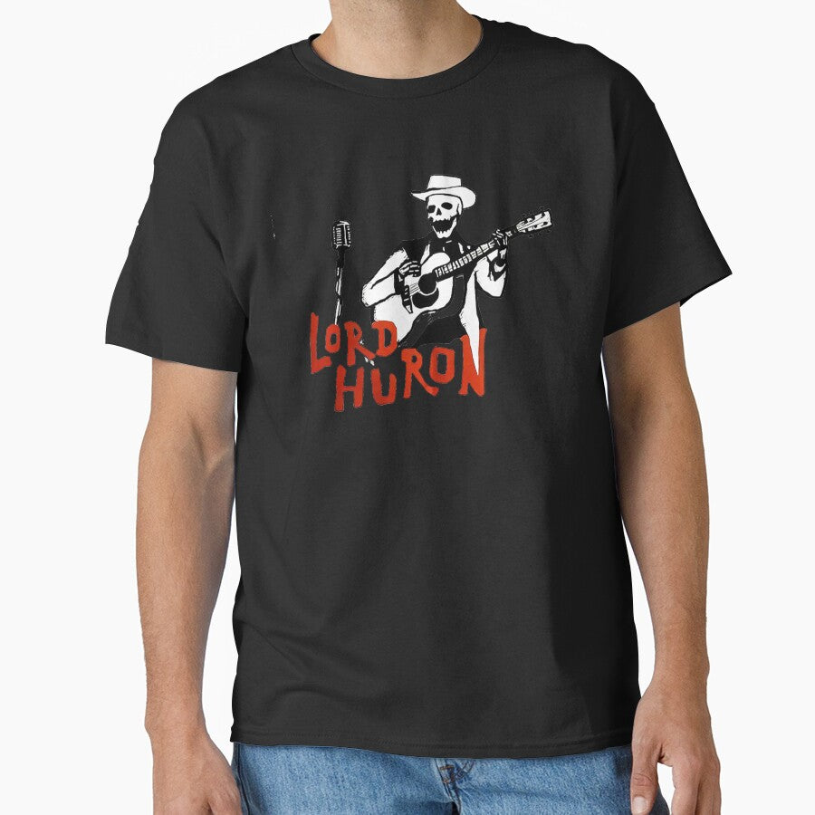 Top Popular Lord Huron Singing Rockabilly Skeleton Men's Tshirt Size S to 2XL by FelixKelly746