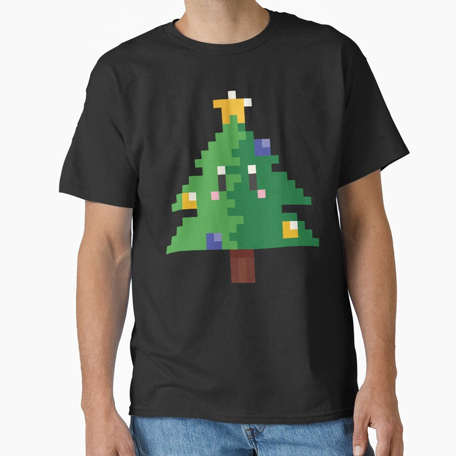 Pixel Art Christmas Tree with Eyes by HolidayFantasy