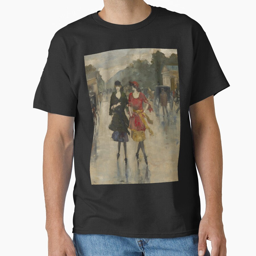 Berlin Street Impressionist Painting Fashionable Women Art Lovers by RickE