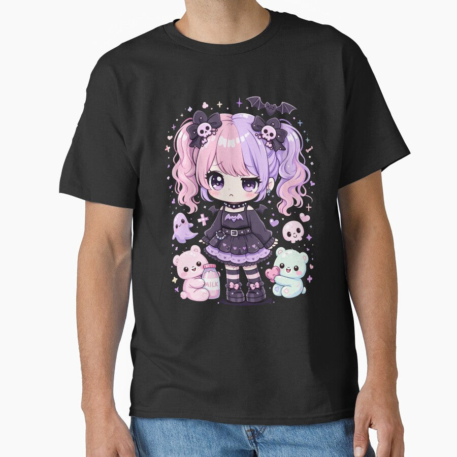 Goth Kawaii Girl – Cute Chibi Gothic Anime Aesthetic by PaulaDesignCo