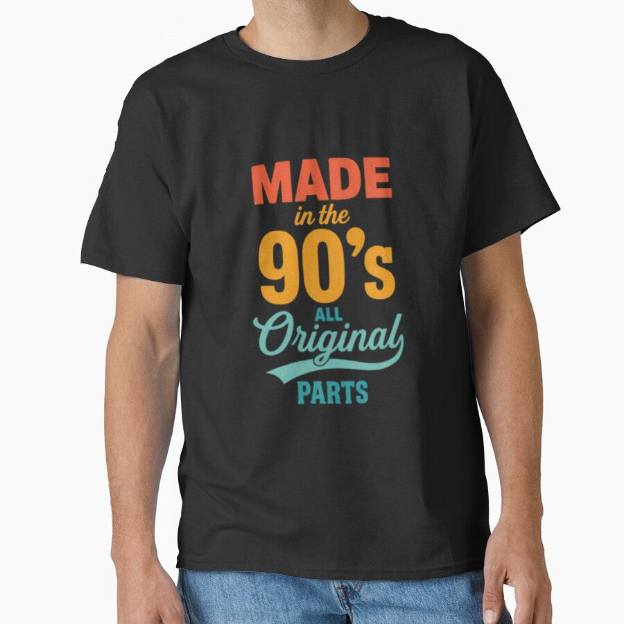 Made in the 90s All Original Parts | Retro 90s Birthday Graphic by HBDStudio