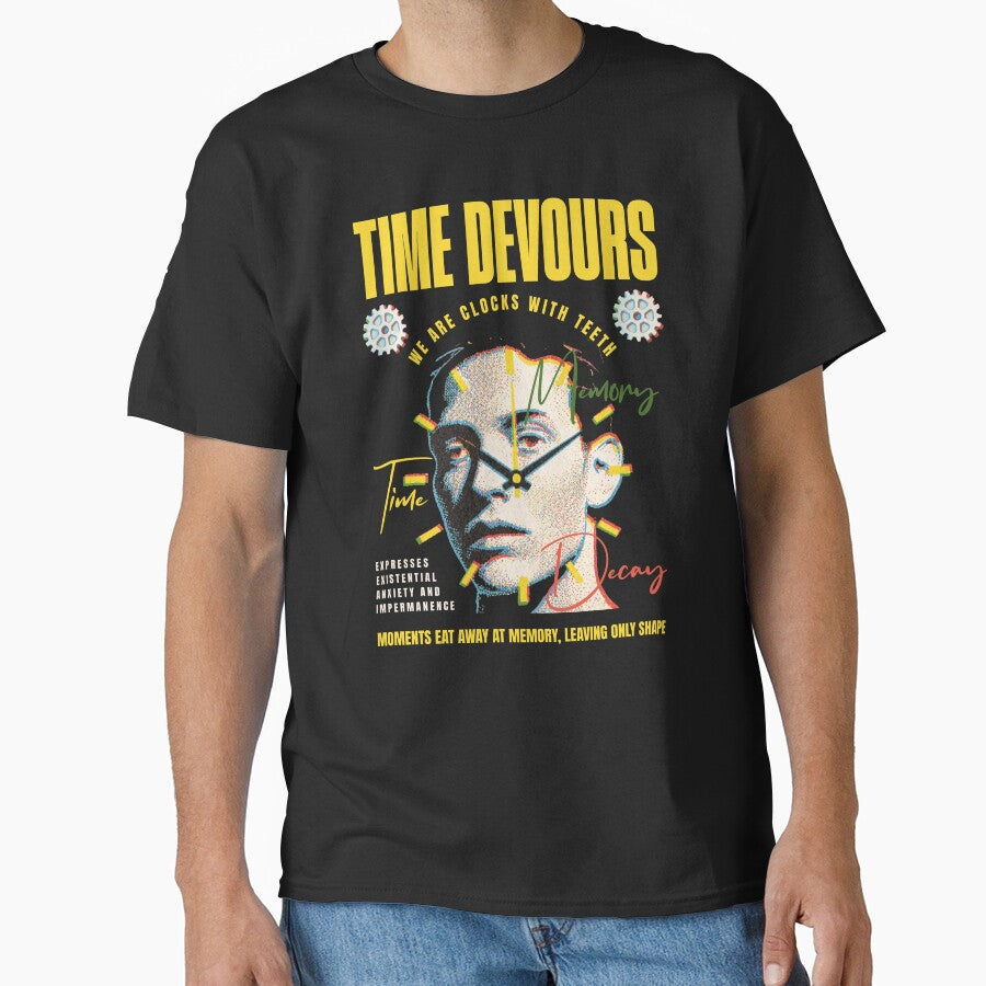 Time Devours, Y2K Style Tee by xneii