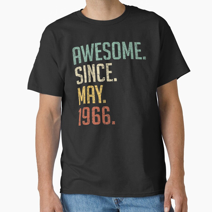 Awesome Since May 1966 55th Birthday Gift 55 Years Old Vintage May 1966 by Takatv