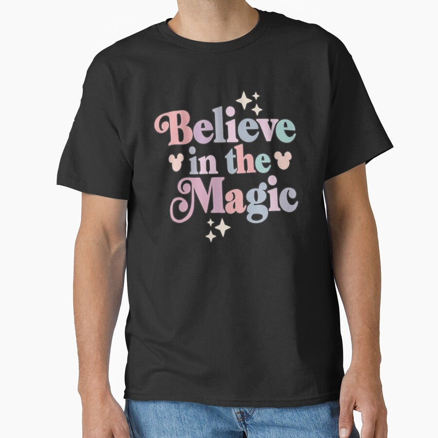 FRYAID Magical Shirt Women Believe in The Magic Tshirt Kingdom Castle Tie Dye Tee Family Holiday Vacation Short Sleeve Tops by ChockletBoy