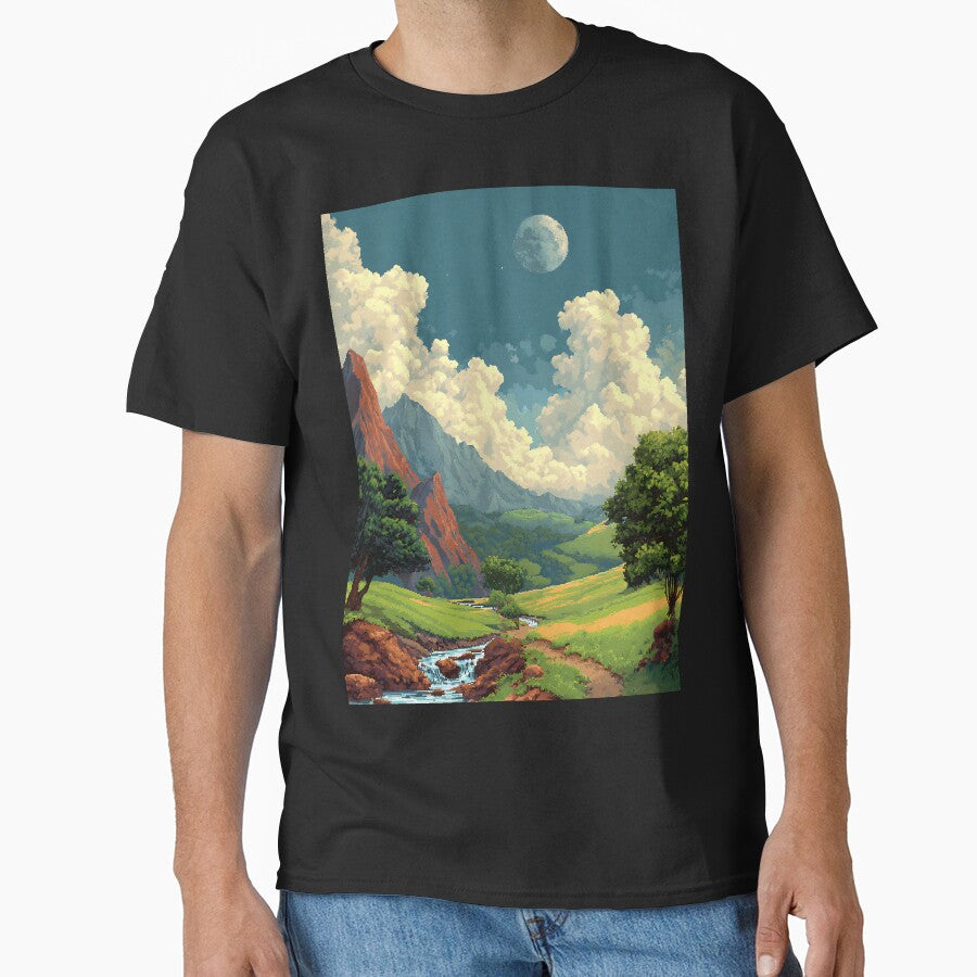 Retro Pixel Art Landscape by bapupa