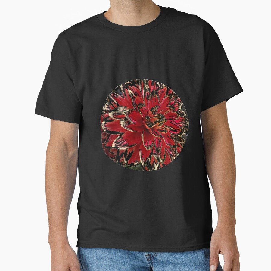 Flower design - summer flower - cool red black design by pixperienz4u