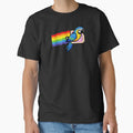 Pixel Rainbow Bird Retro 8 Bit Flying Parrot by JEFDodsonArt