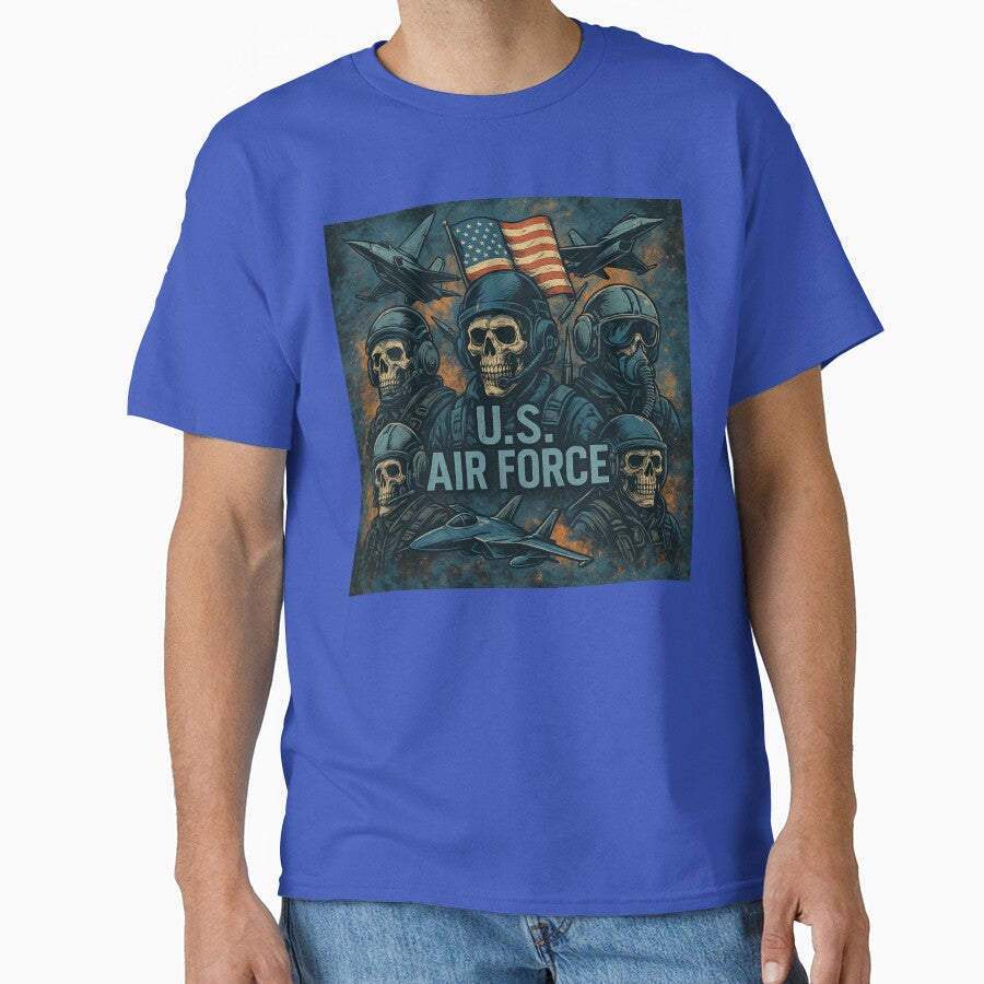 Tactical U.S. Air Force All-Over Print – Gritty & Vibrant Fighter Pilot Shirt by getpressedshirt