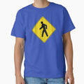Caution Road Sign Person Crossing by Shanestillz