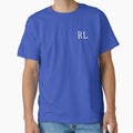 RL Initials Monogram Elegant White Letters by Jeallan Designs