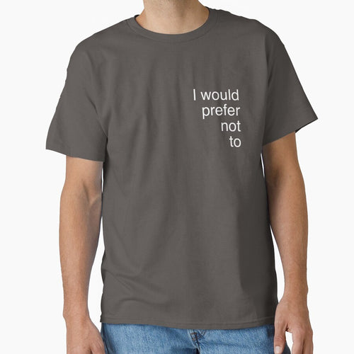 "I Would Prefer Not To" – Bartleby the Scrivener Quote by Herman Melville by inksider