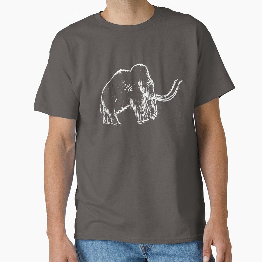 Ice age Mammoth Cave painting from th Rouffignac cave in the Dordogne by bluefrog