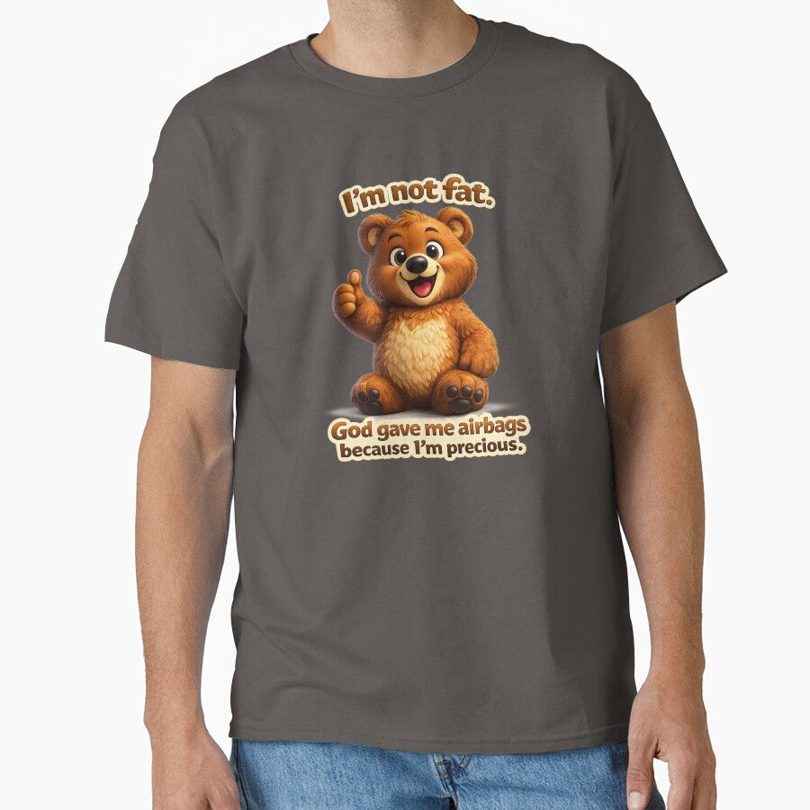“Not Fat, Just Equipped with Premium Airbags – Cute Bear Edition” by RolMerch