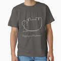 Hippoposthumous (Pale print for dark t-shirts) by worldofmoose