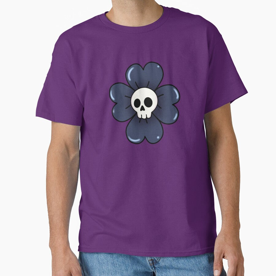 Skull in a flower by RavenAMarie