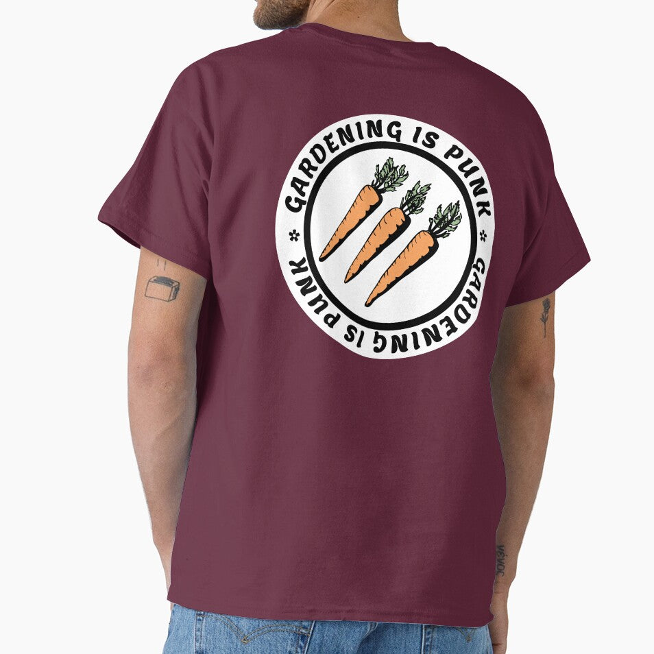 gardening is punk | antifascist 3 arrows | carrots by craftordiy.art