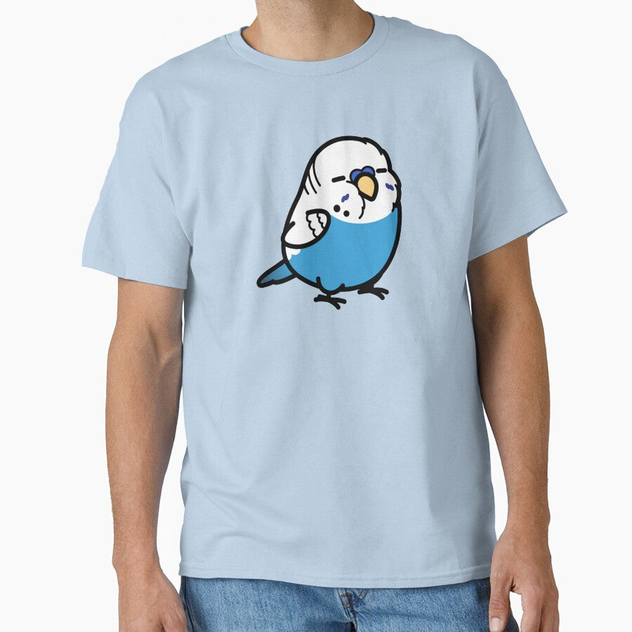 Chubby English Blue Budgie - Male by birdhism