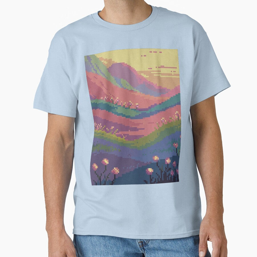 Pastel Pixel Gaming Landscapes – Retro Aesthetic Posters & Totes by sam54796