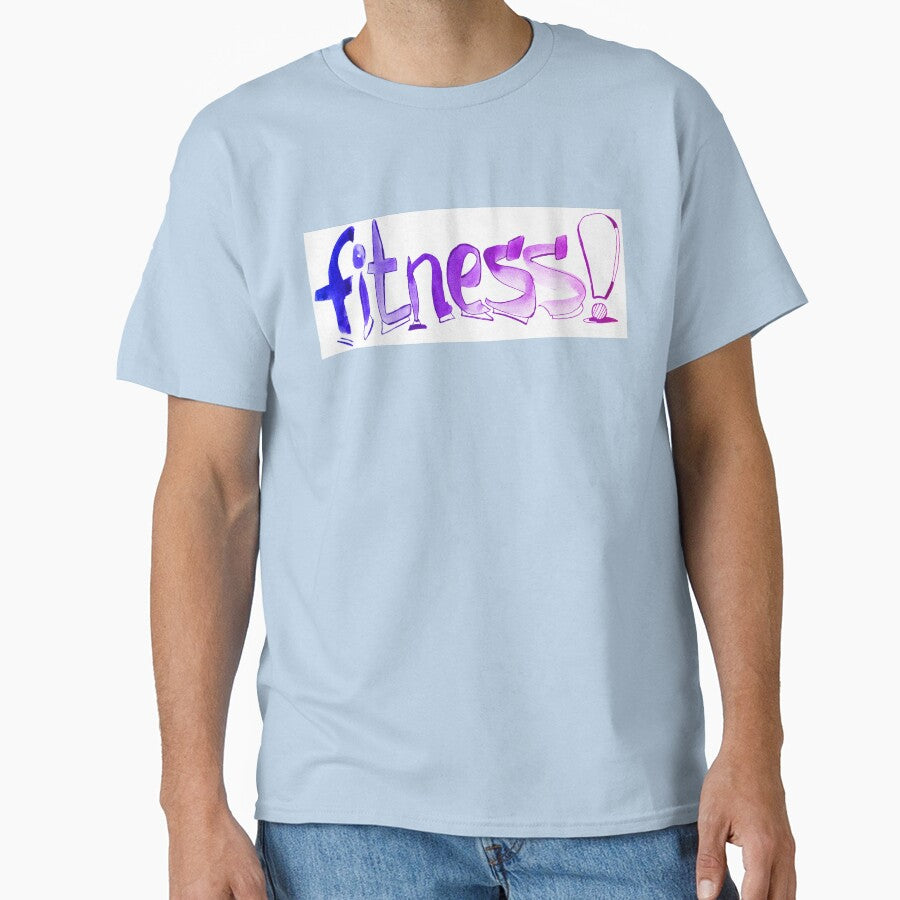 Fitness watercolor lettering |  Fitness word lettering by lausn