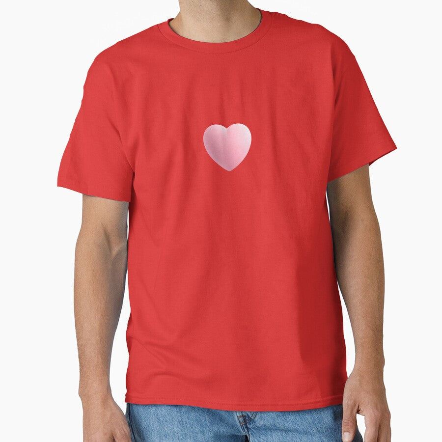 Valentine's Day Pink Heart Oversized T-shirt by Holadiseno