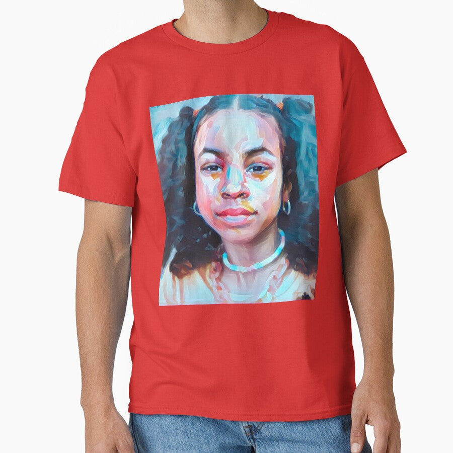 Customized Portrait  Oil Painting of African American Girl by ReFLEKshnInc