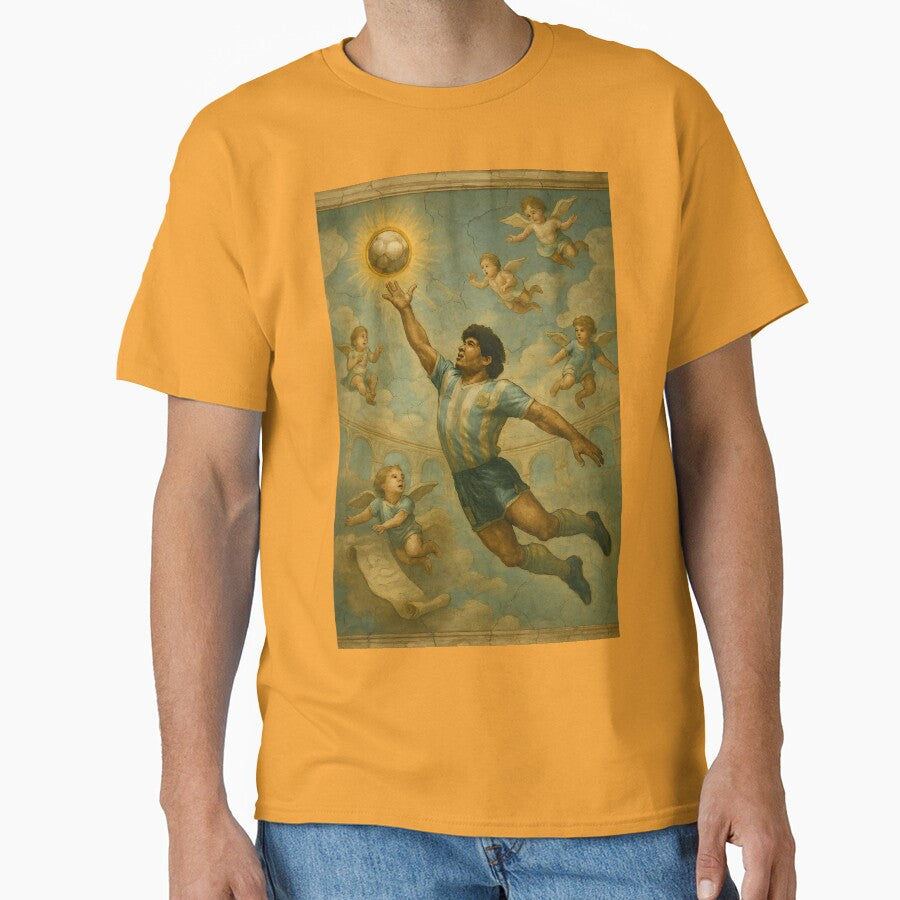 Maradona – Hand of God | Divine Fresco Football Poster by WhisperFrame