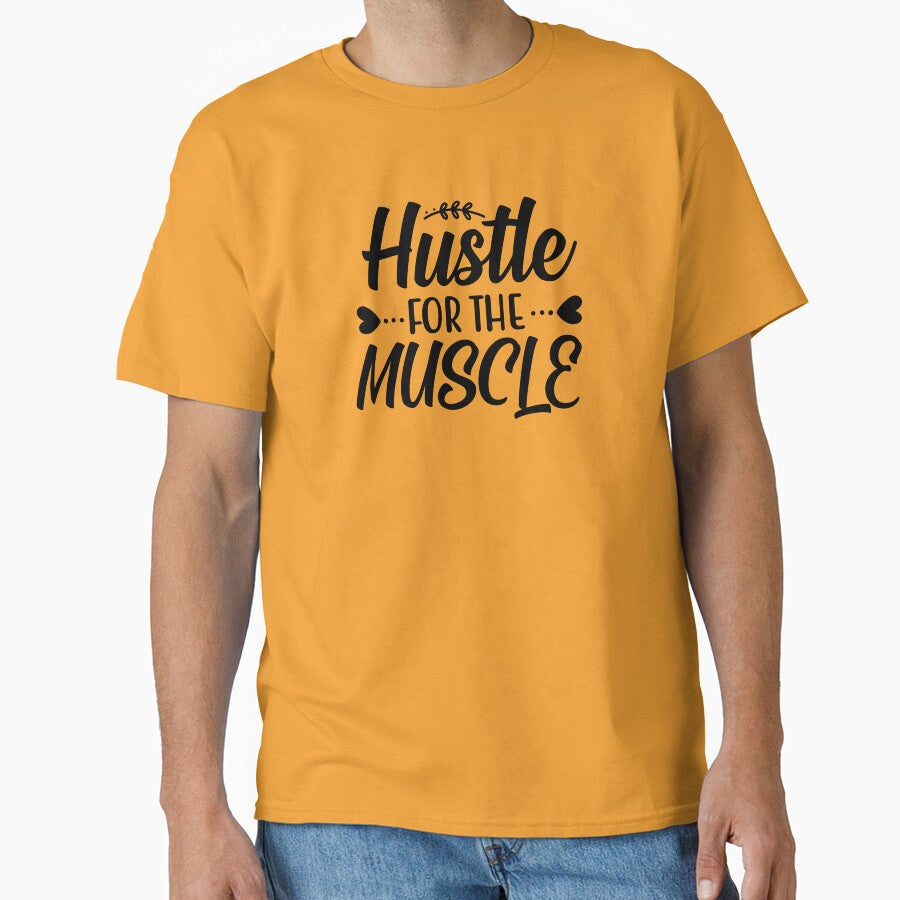 Yoga Quote Hustle For The Muscle Motivational Saying by SoccaTamam
