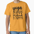 Yoga Quote Yoga My Favourite Way To Pretend to Workout Funny Motivational Saying by SoccaTamam