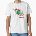 Abstract Lebanon Flag – Feather Design by ArteJorge48